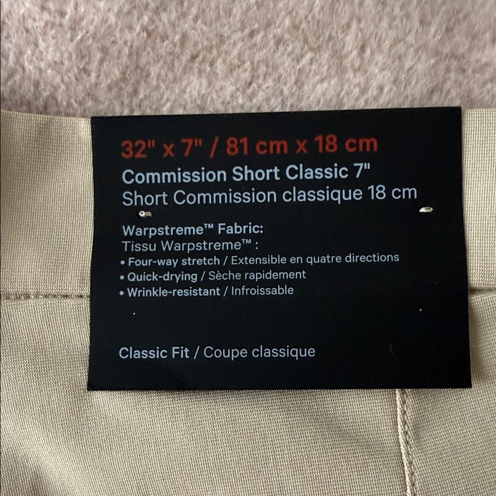 lululemon athletica Beige Commission Shorts